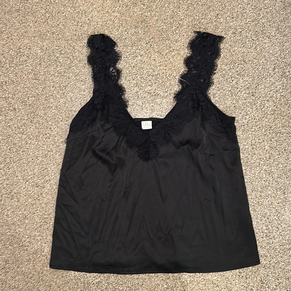 black lace tank